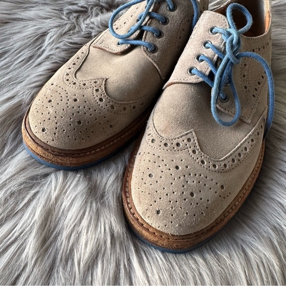 Kert Geiger Leather Oxford Shoes with Broguing - Picture 3 of 7